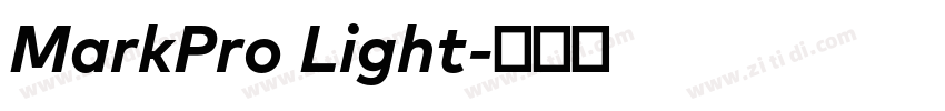 MarkPro Light字体转换